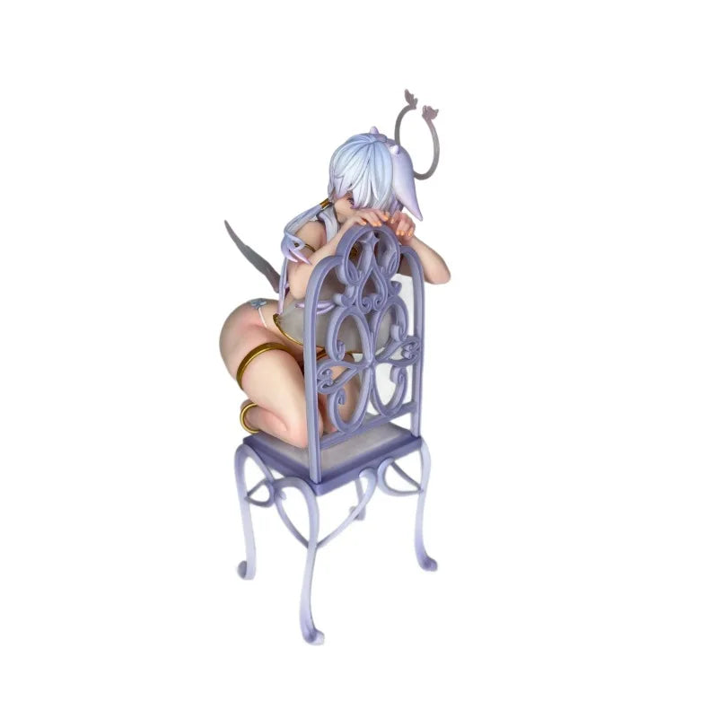 27cm Pure White Angel Chan Anime Figure Desktop Ornament Collectible Gift for Fans
