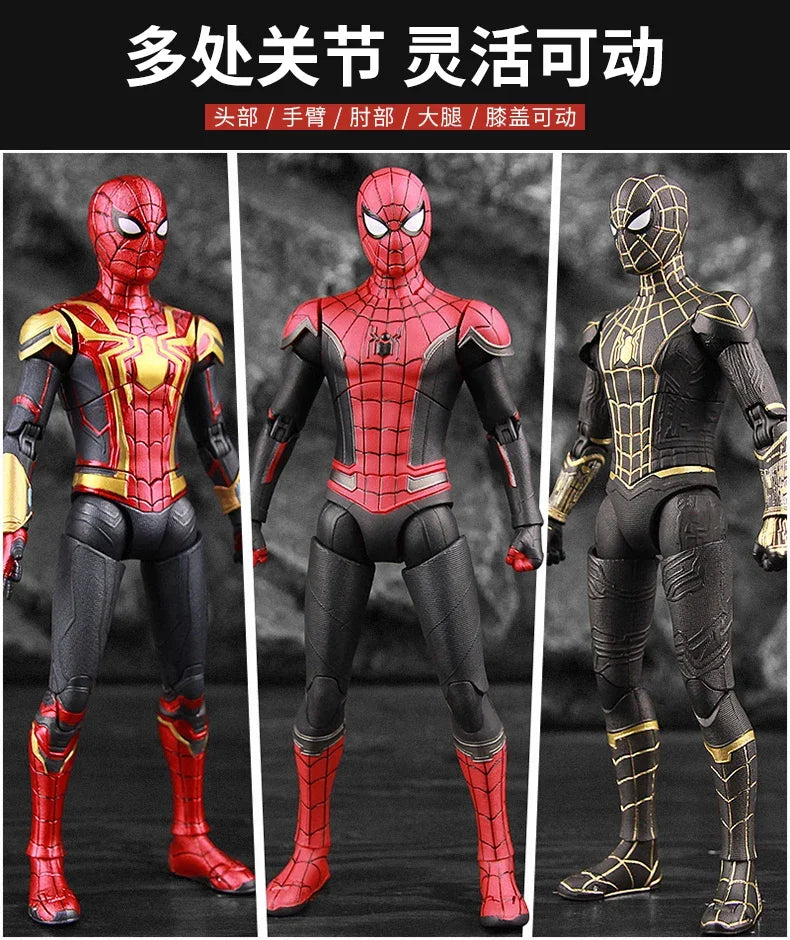ZD Toy Iron Spider Man Advanced suit legends No Way Home Peter Parker Gold Black Red Model Action Figure Adult Collectible Toy