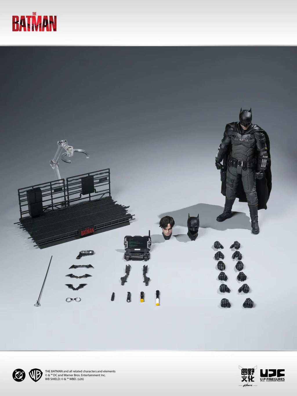 New Batman 1/12 UPF LPZZ Studio Batman Action Figure DC Robert Pattinson Batman Figurine Model Statue Collectible Toys Gifts