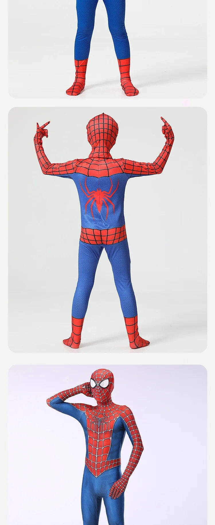 Halloween Role‑Play Bodysuit Stretchy Full Jumpsuit With Headcover Hero Themed Outfit For Cosplay Enthusiasts