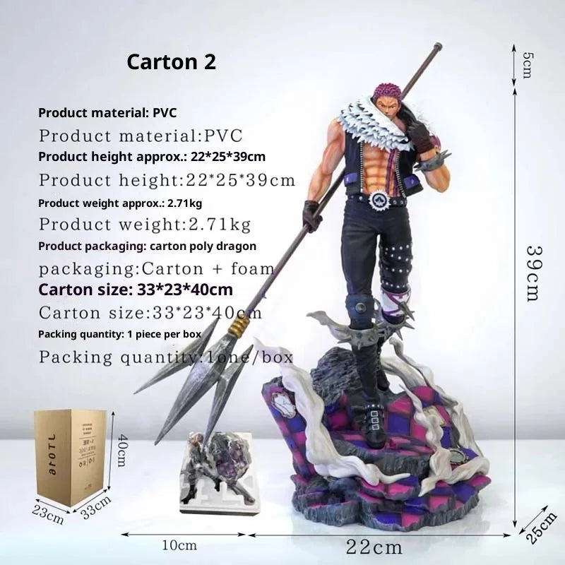 Hot Jt 44cm 1 Piece Charlotte Katakuri Gk Statue, Anime Collectible Model Ornament Desktop Display Decoration For Animation