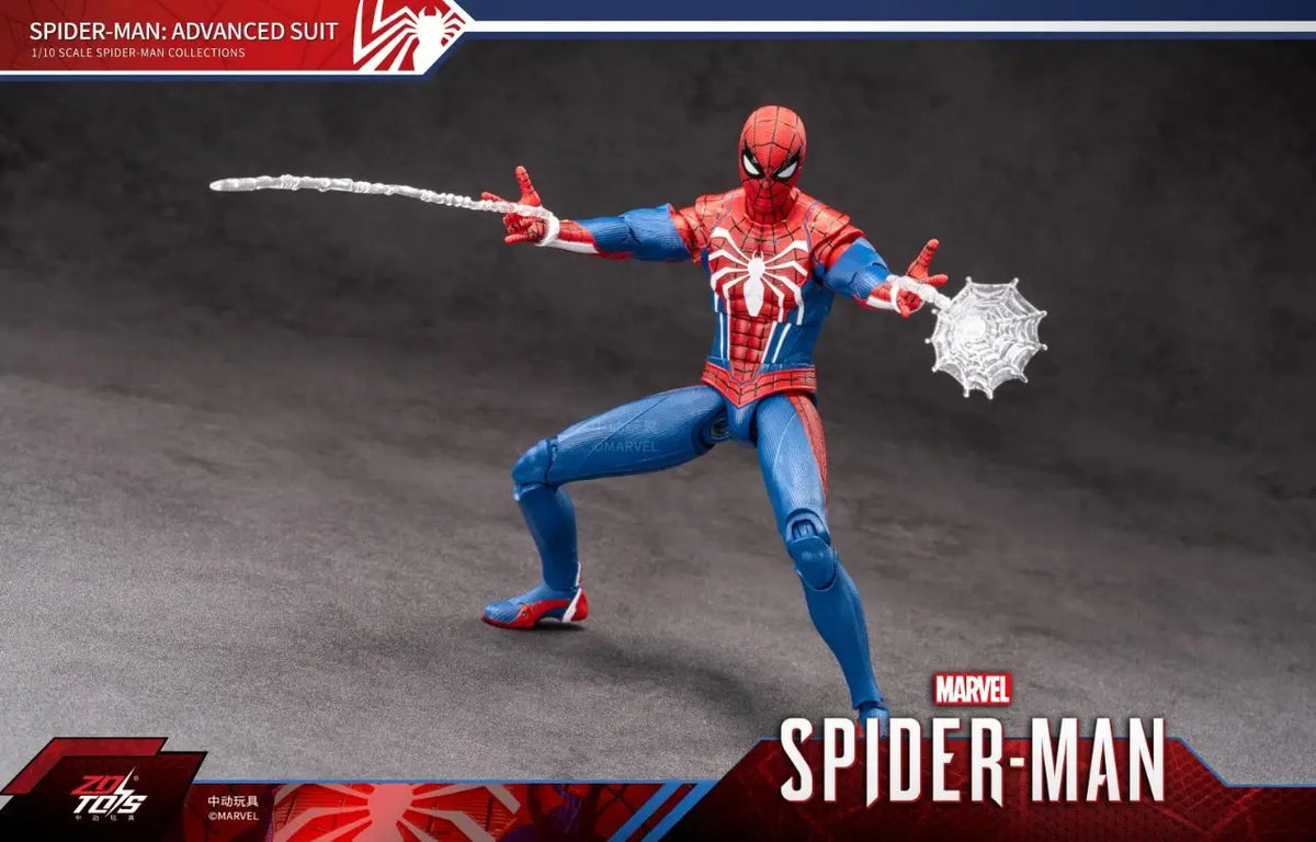 ZD Toy Iron Spider Man Advanced suit legends No Way Home Peter Parker Gold Black Red Model Action Figure Adult Collectible Toy