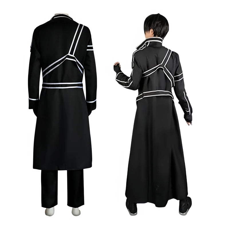 Anime Sword Cos Kirito Kazuto Kirigaya Cosplay Costume Art Online Jacket Shirt Pants Hallowen Party Outfit For Men