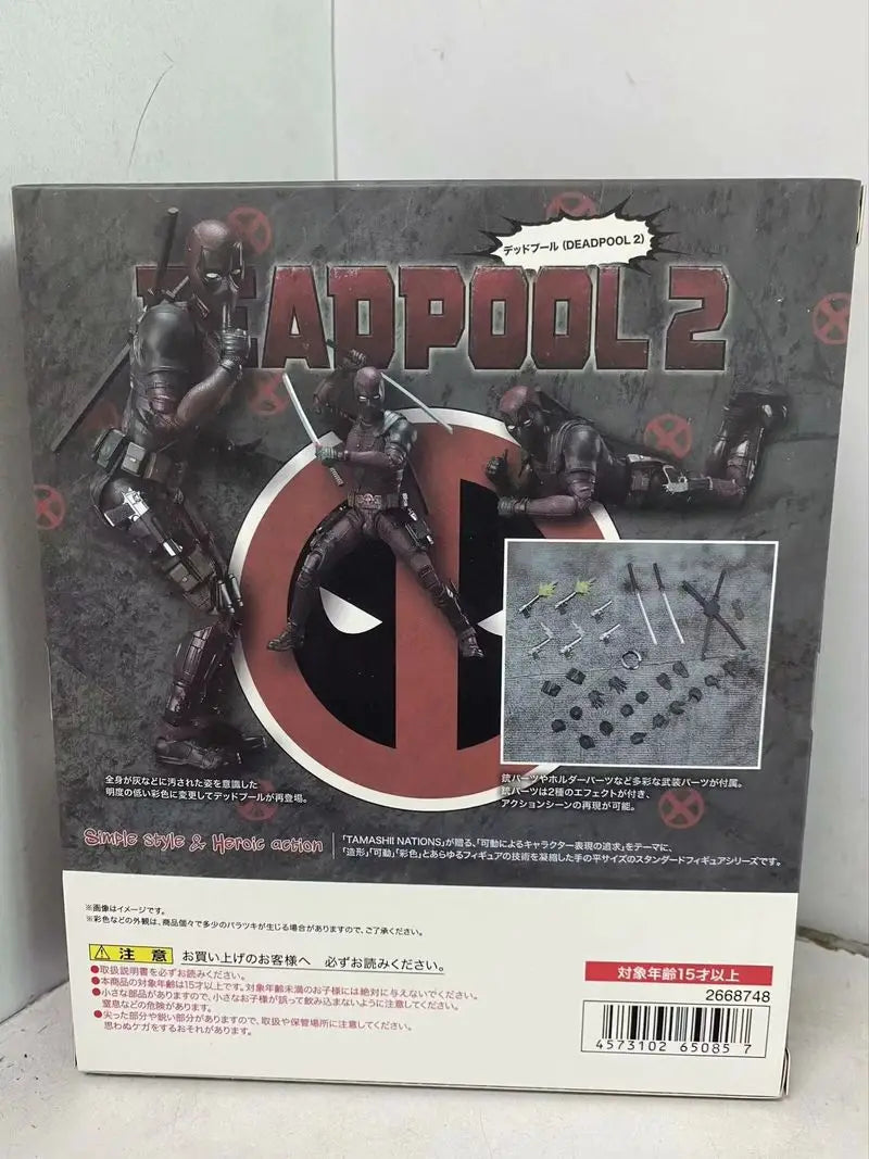 SHF Deadpool 2 Action Figure 16cm PVC Joint Movable Superhero Collection Doll Kids Birthday Gift For Marvel Toy Collectors