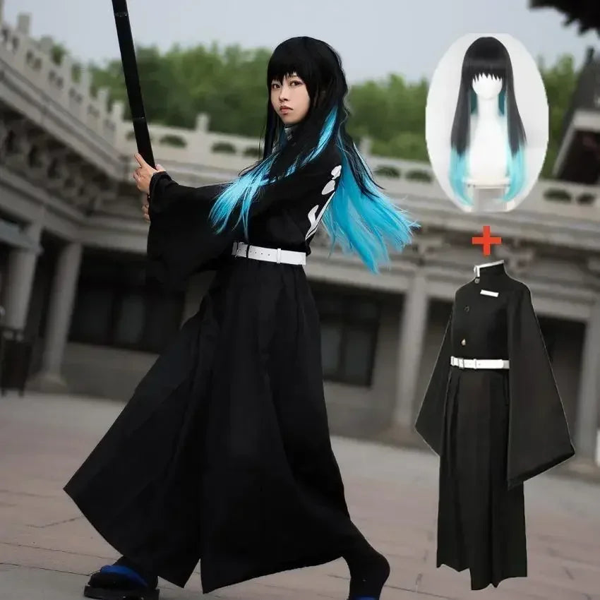 2026 Cosplay Costume Anime r Cosplay Yaiba Kisatsutai Uniform Wig Halloween Party Clothes