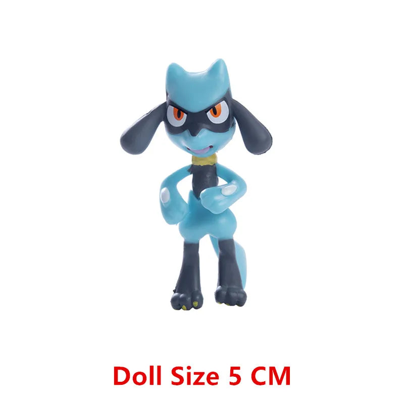 Pokemon Cartoons Anime Figure Pikachu Charmander Eevee Squirtle Cosplay Toys Model Figure Collection Dolls Birthday Gift