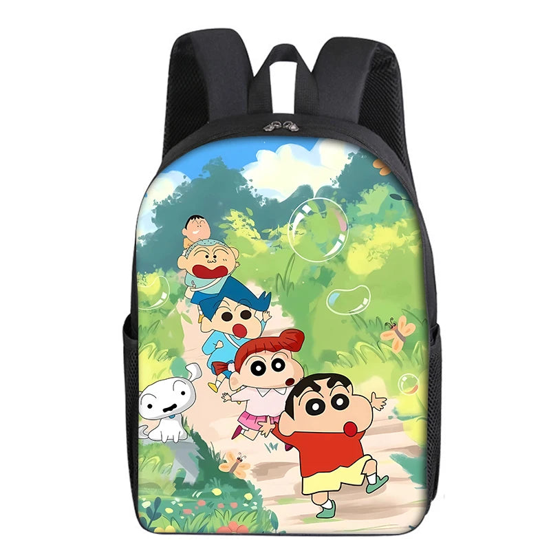 Crayon Shin-chan SchoolBag Kindergarten Backpack Cute Cartoon Anime Knapsack Mochila Teenager Student Book Bag Bagpacks Rucksack