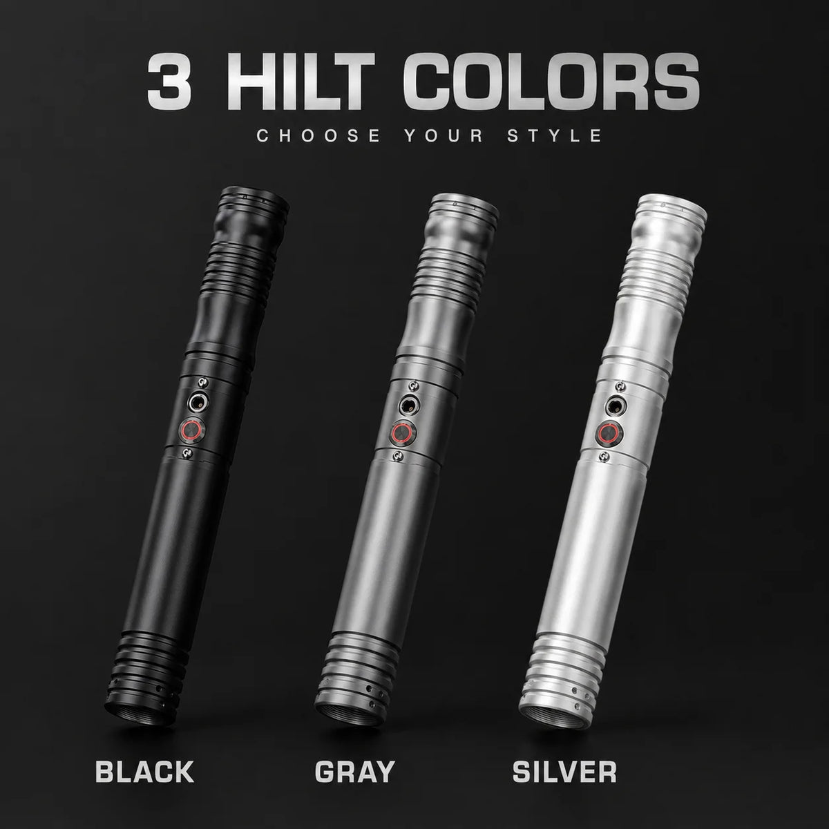 2-Pack Smooth Swing RGB Lightsabers – Connectable Double-Bladed Saber Set