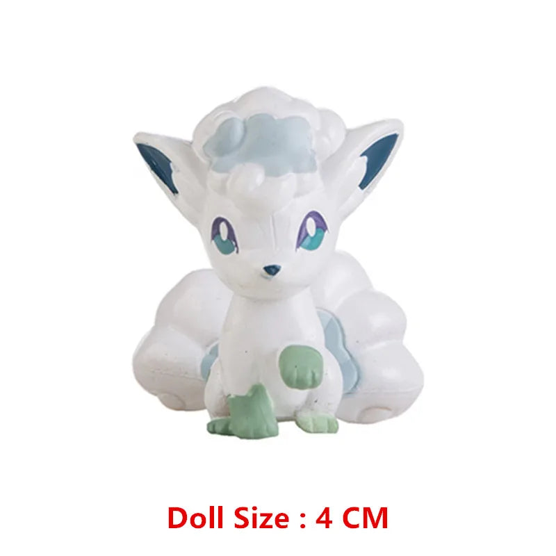Pokemon Cartoons Anime Figure Pikachu Charmander Eevee Squirtle Cosplay Toys Model Figure Collection Dolls Birthday Gift