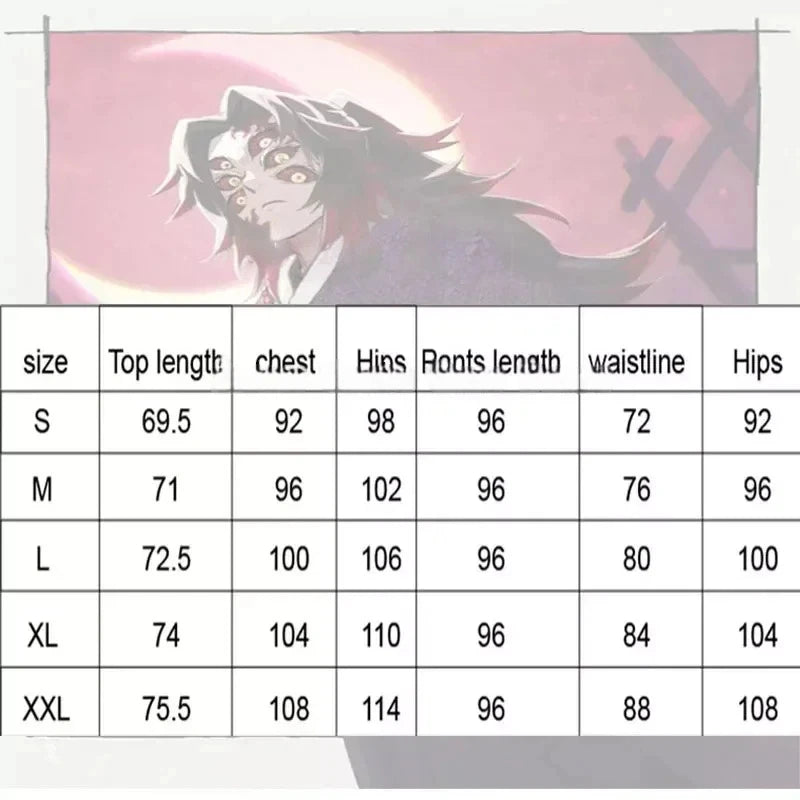 2025 New Kokushibo Cosplay Costume Wigs Tattoo Stickers Anime Printing Kimono Uniform Shirt Halloween Carnival Outfits for