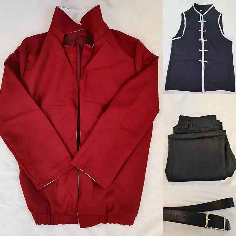 Stark Cosplay Costume with Jacket Sleeveless Vest Pants for Halloween Comic Con Stark Outfits