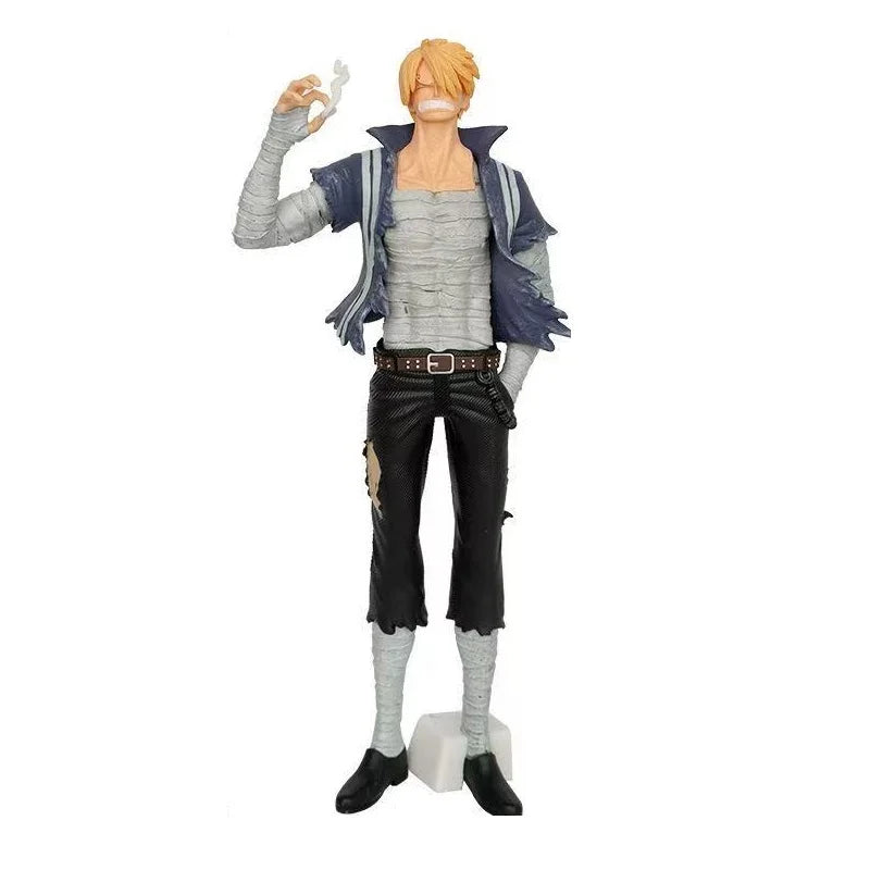 26/30cm Anime One Piece Figure Roronoa Zoro Luffy Vinsmoke Sanji Stand Posture Pvc Statue Action Figurine Model Collection Toy