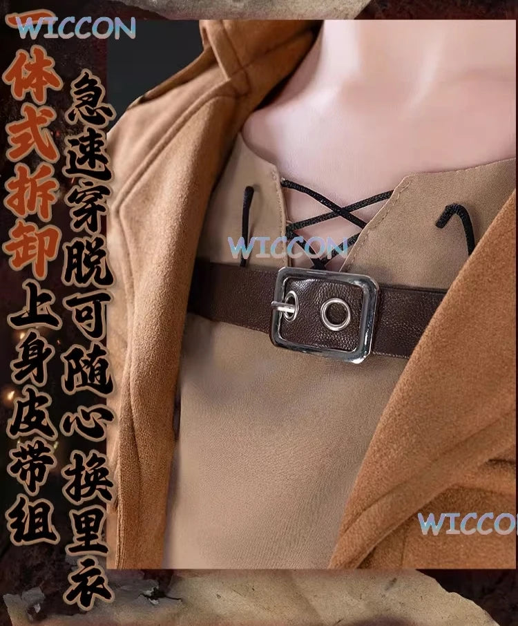 Anime Attack Cos On Titan Eren Jaeger Mikasa·Ackerman Cosplay Armin Arlert Hange Zoe Costume Survey Corps Full Set Women Men Cos