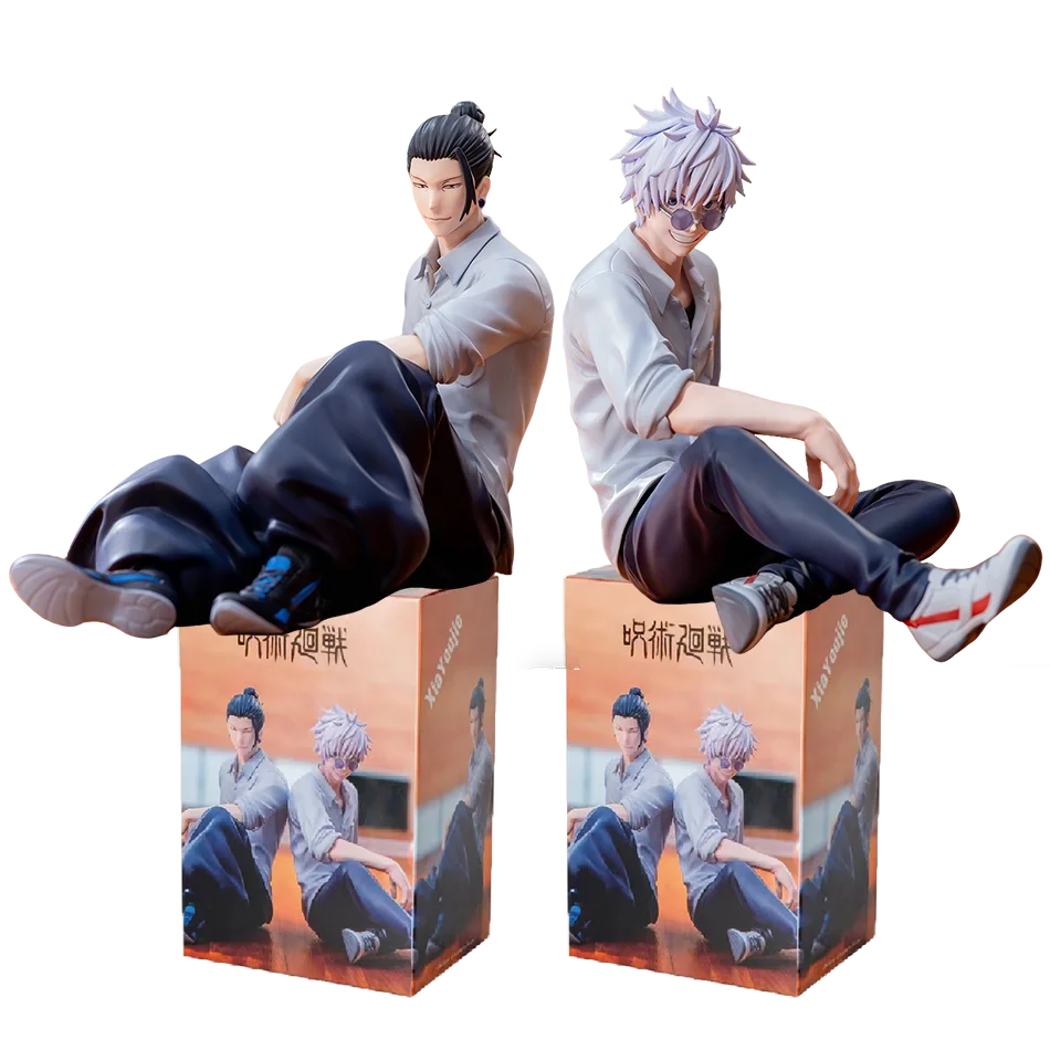 Anime Jujutsu Kaisen Figure Gojo Satoru Action Figure Noodle Stopper Doll Geto Suguru Statue 14cm PVC Model Yumemirize Toys