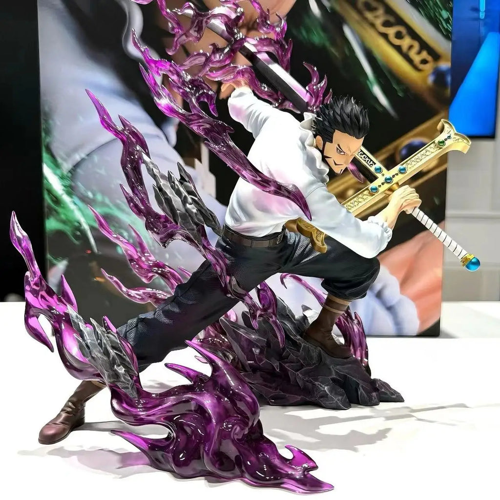 30cm One Piece Dracule Mihawk Figure One Piece Anime Figures Pvc Statue Desktop Ornament Collectible Model Toys For Gifts