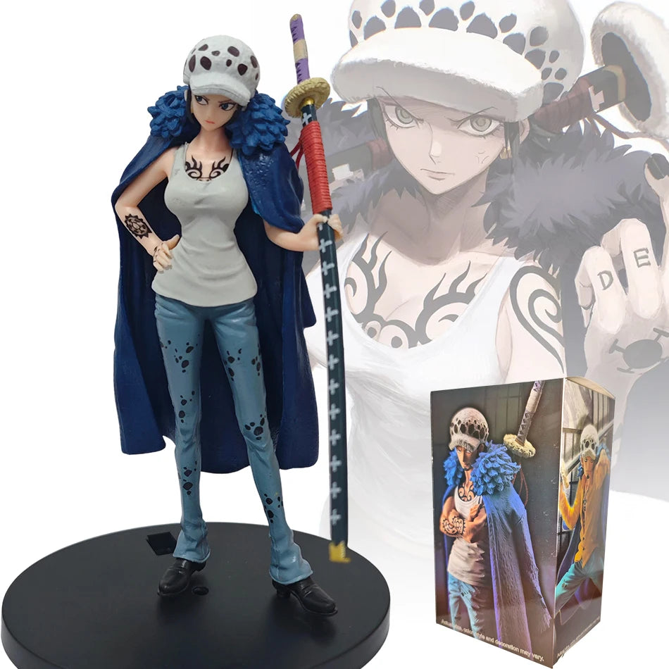 Hot One Piece Anime Figure  DXF EXTRA Trafalgar Law CHANGE PVC Collection Figurine Model Collectible Ornament Holiday Gift Toys﻿