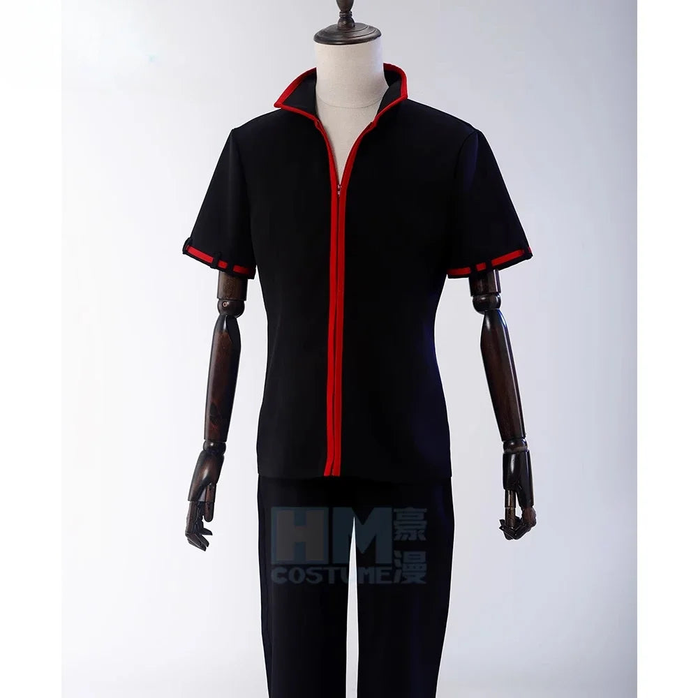 Gintama Anime SakMiGintoki Cosplay Costume, Wig, Kimono, Top, Pants, Body, Convention, Halloween, Christmas Event, Gift