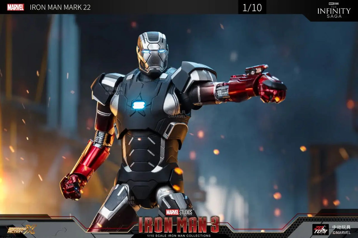 ZD Toys Iron Man Action Figure Mark 35 Red Snapper Iron Man MK 24 MK 22 MK 47 Tony Stark Ironman Figure Action Collect Toy Gift