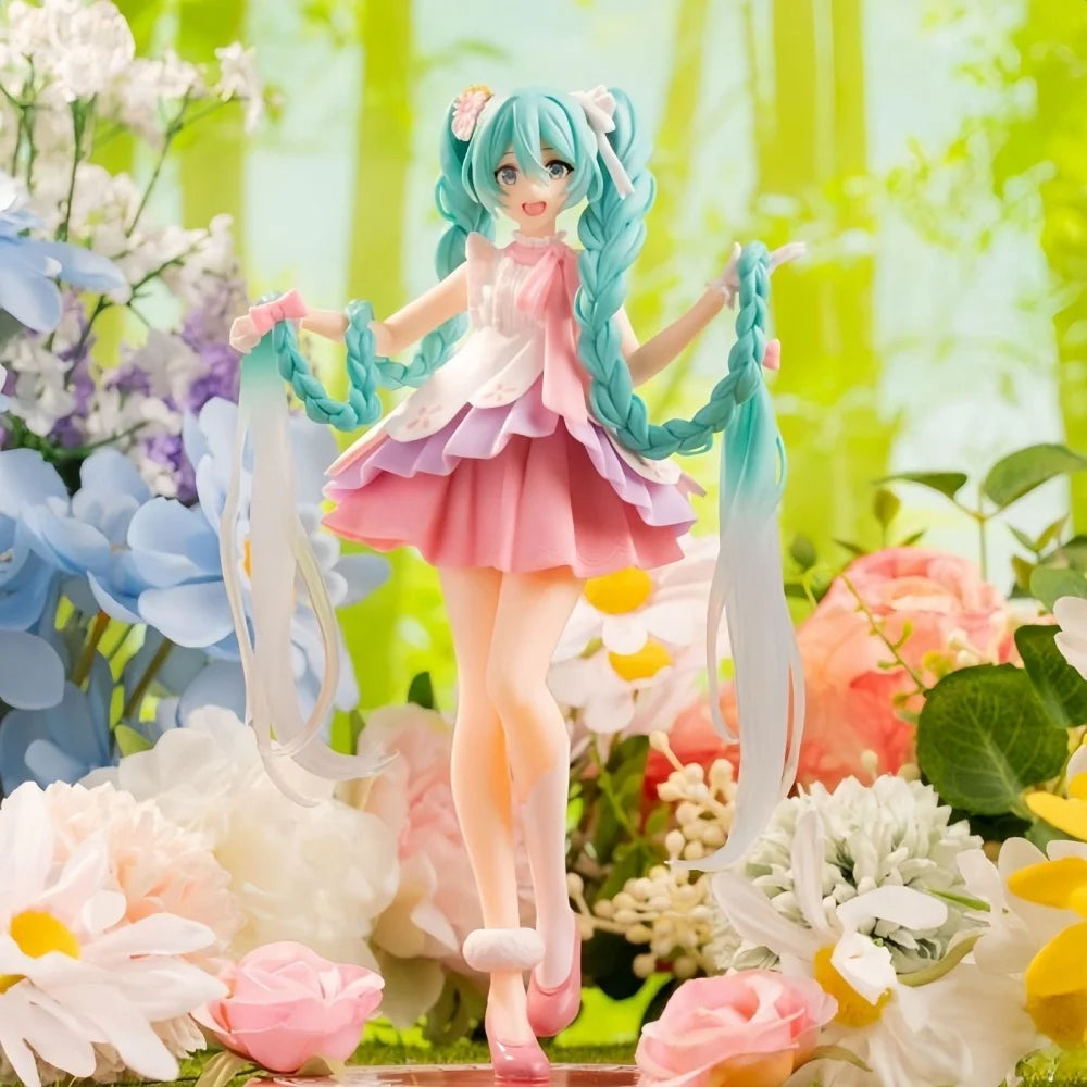 Hatsune Miku Figure Anime Girl Model Desktop Decor Collectible Doll Gift for Fans Future Vocaloid Statue Japanese Kawaii Otaku