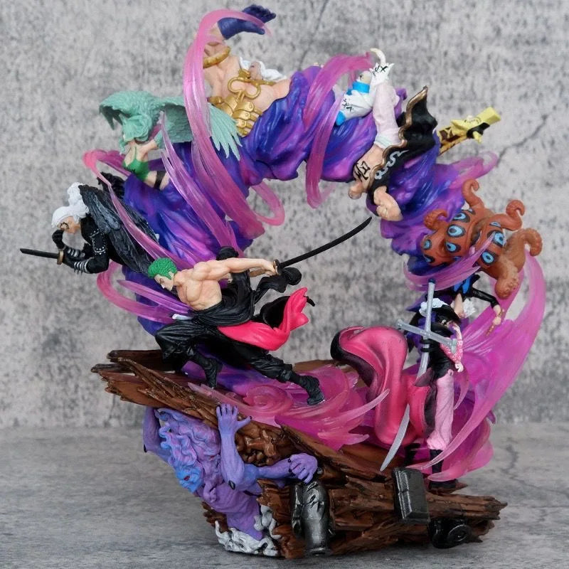 23cm/9in Anime ONE PIECE Figure Finishing Move Roronoa Zoro Action Figures Pvc Collection Model Toys for Gifts