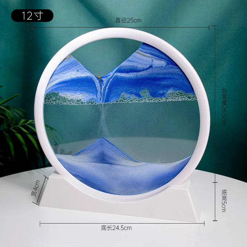 3d Quicksand Painting Desktop Ornaments Home Living Room Decoration Ecological Quicksand Painting Craft Decorations