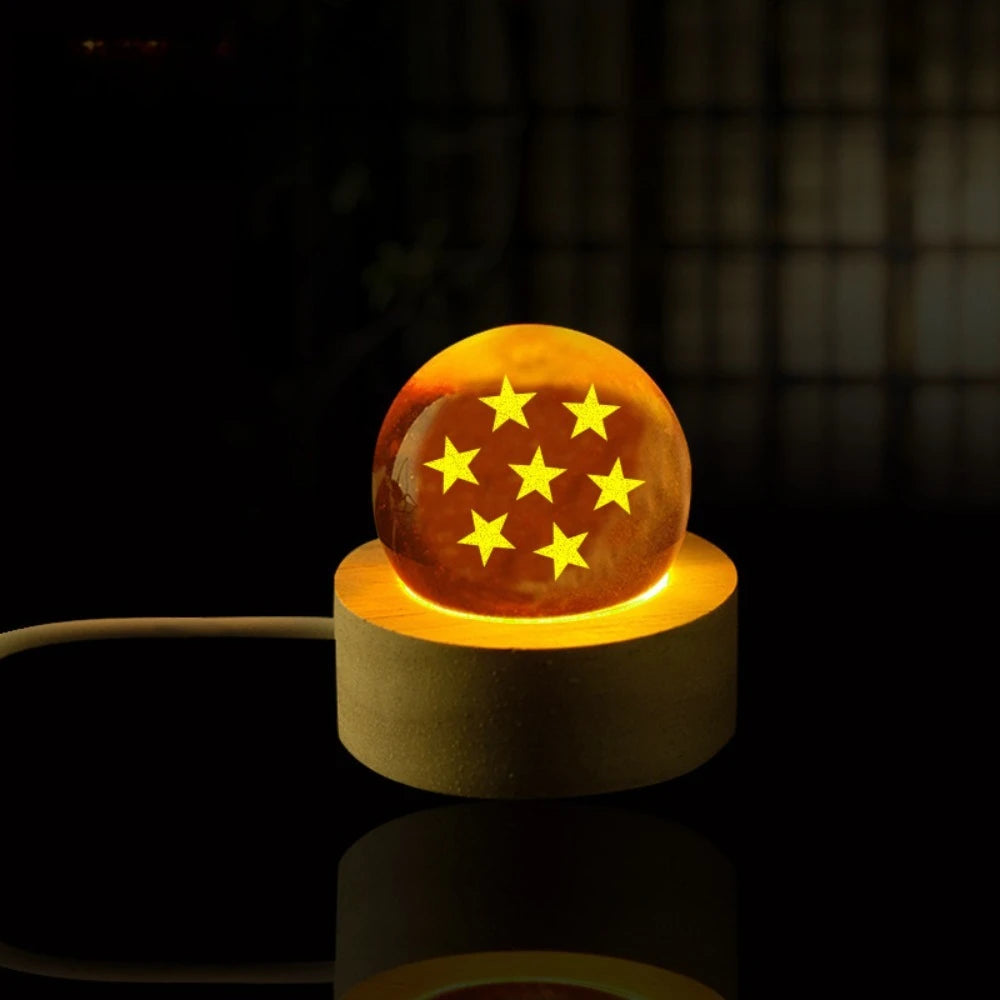 Dragon Ball crystal ball lamp Dragon wishing ball Led nightlight mini anime character crystal ball desktop ornaments gift toys