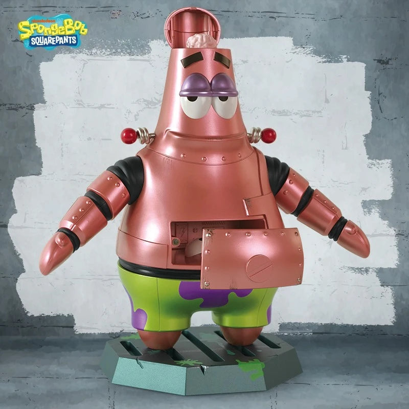 New Patrick Mechanical Style Model 360° Waist Rotation SpongeBob Series Collection of Ornaments PVC Large Figure Toy Gifts