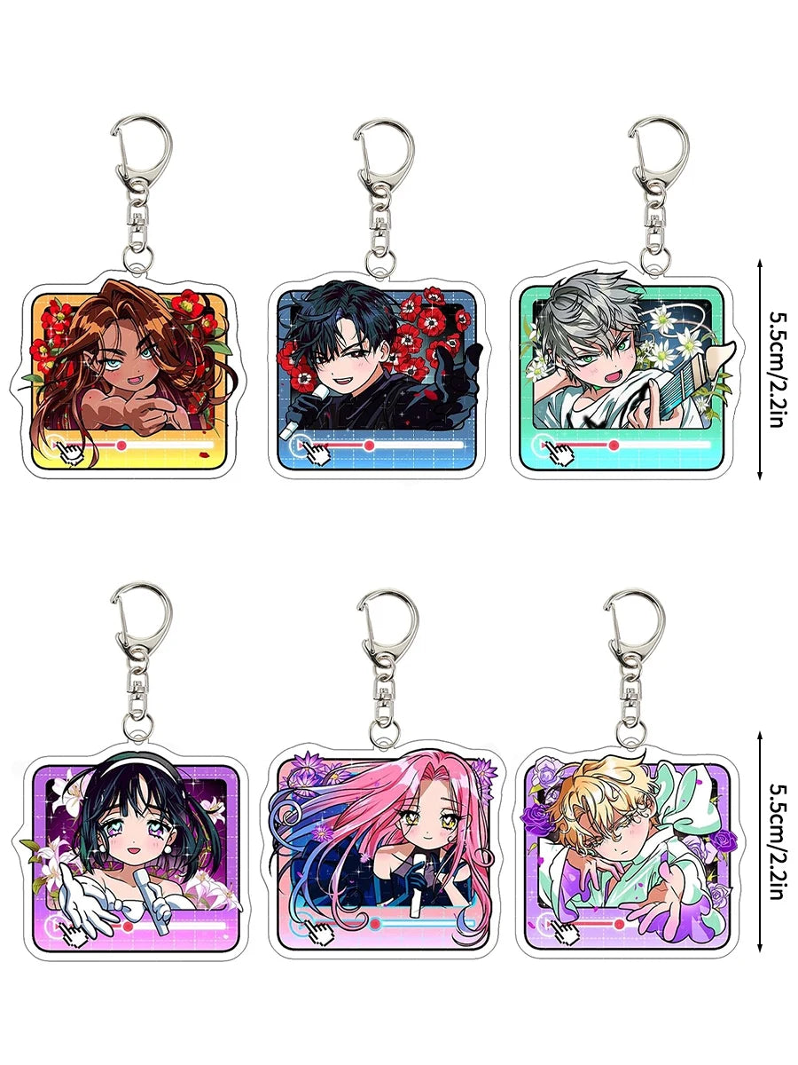 Hot Anime Alien Stage Chibis Plush Keychains for Women Accessories Bag Ivan Till Keyrings Jewelry Fans Couple Friends Gifts