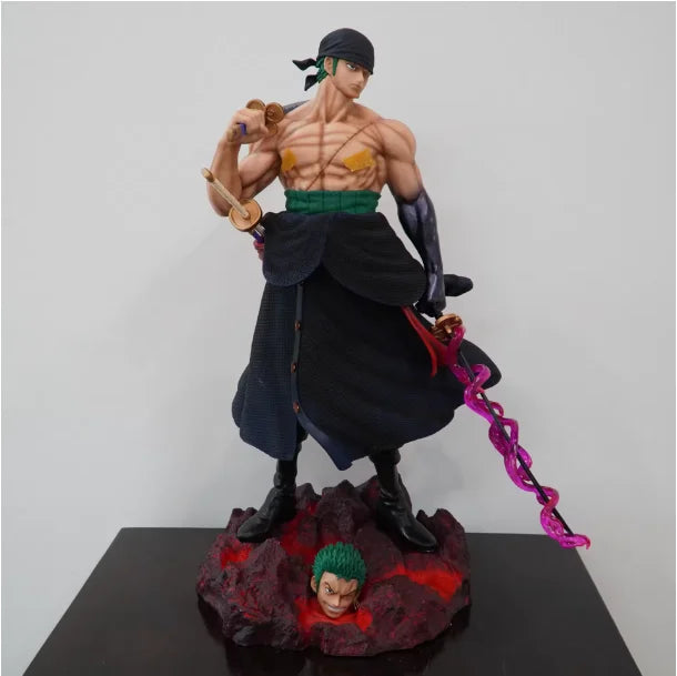 Hot Sale Jt Statue One Piece Full Range Th Enraged Zoro Anime Figure Figure Pvc Statue Collection Model Room Decoration Gifts