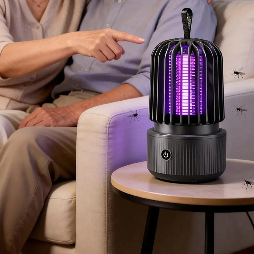 Electric Mosquito Killer Lamp Portable UV Light Bug Zapper USB Insect Fly Trap Quiet For Home Bedroom Outdoor Camping