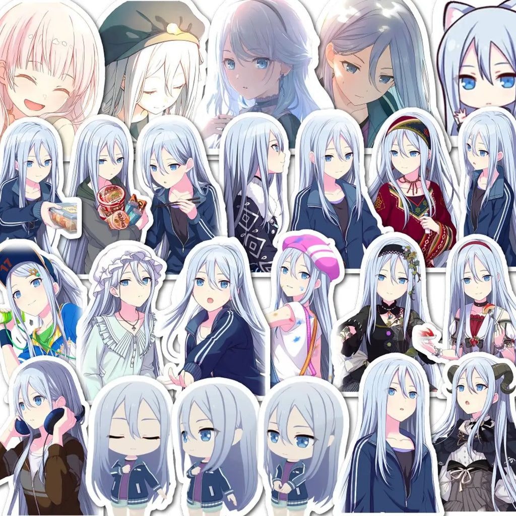 Project SEKAI  Yoisaki Kanade KND Gorgeous HD Half Body Sticker  PJSK Anime Peripheral DIY Laptop Notebook Decor Sticker