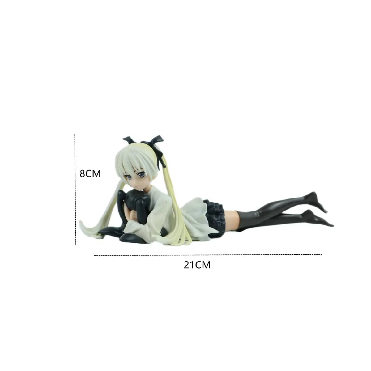 Rem Ram Emilia Anime Character Figure Statue, Detailed Painted Desktop Collectible Ornament for Shelf Display & Gifting