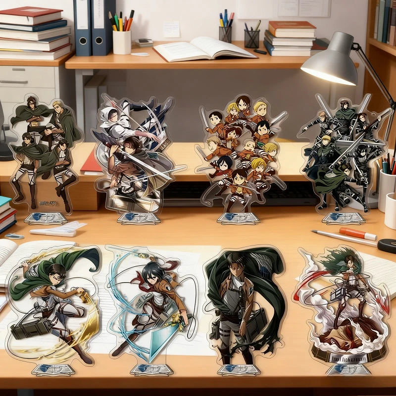 Attack On Titan Acrylic Stand Models Anime Figure Desk Decorative Standing Sign Birthday Gifts Collection Ornament