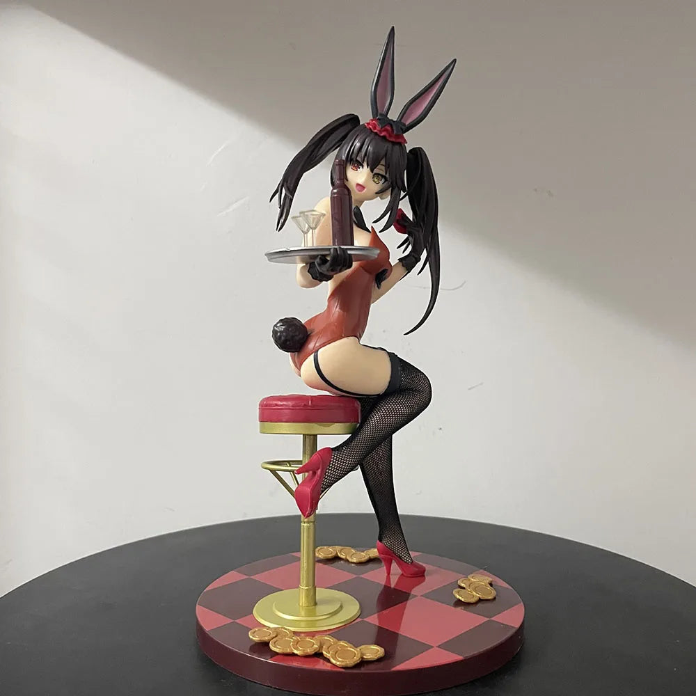 28cm KDcolle Date A Live Light Novel Tokisaki Kurumi Bunny Ver. 1/7 PVC Action Figure Anime Figure Collection Model Toys Doll Gi