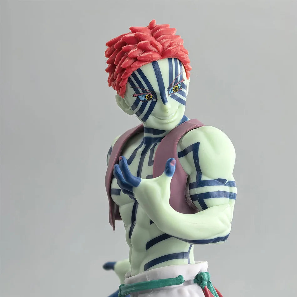 Bandai Anime Demon Slayer Figure Model Juuni Kitsuki Akaza Battle Figure Kimetsu No Yaiba Desktop Decoration Collection Gift