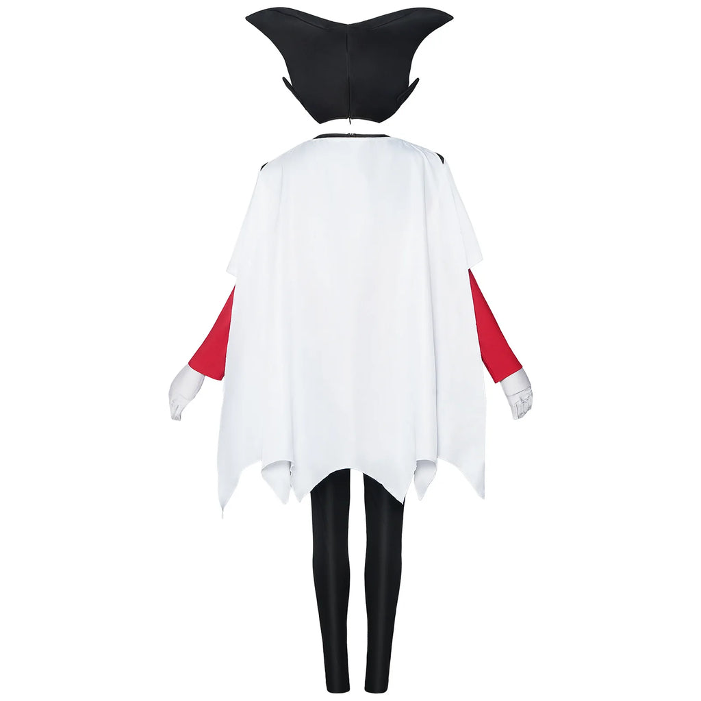 Gomah Dragon Ball Daima Cosplay Costume Red Black Tunic White Cape Black Pants Gloves Headpiece Set For Halloween Party