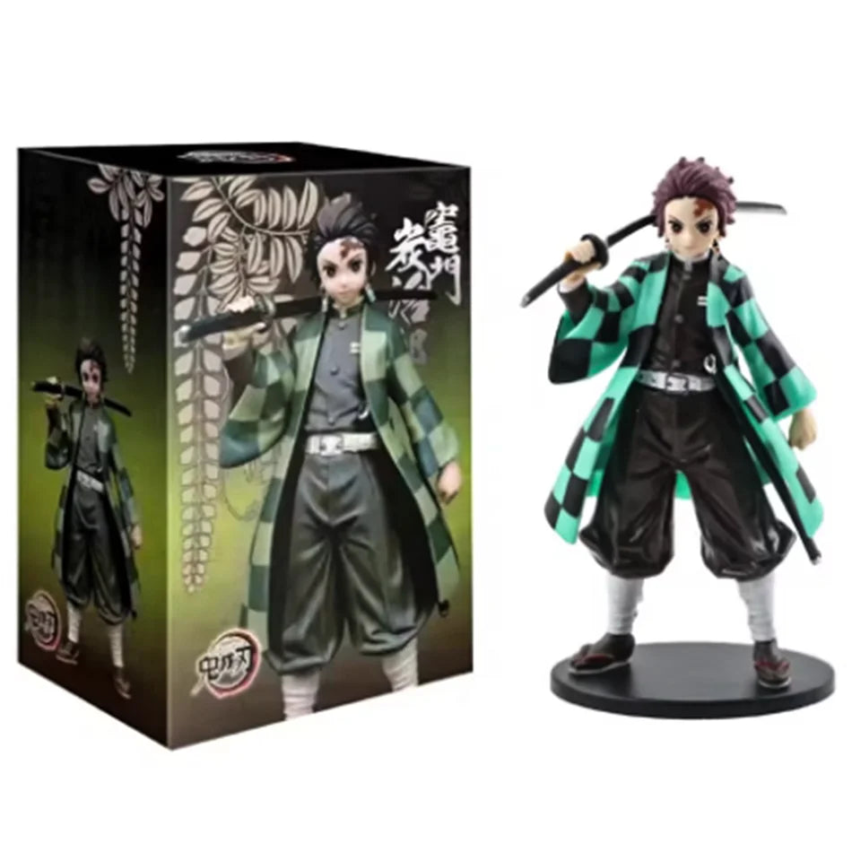 Official Anime Demon Slayer Kimetsu no Yaiba figure Kamado Tanjirou Action Figure Agatsuma Zenitsu Nezuko Warrior PVC Model Toys