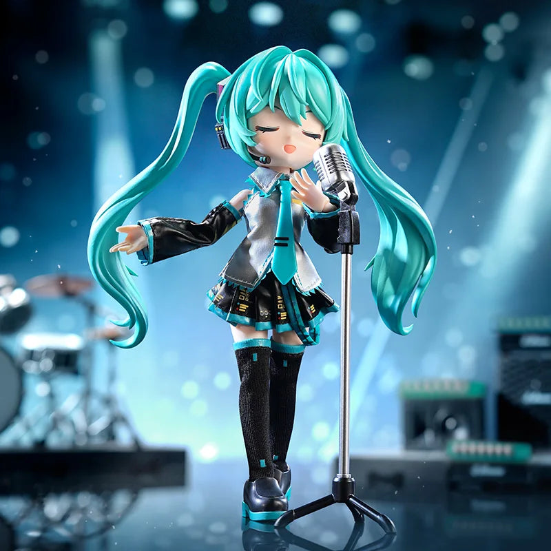 Blokees Hatsune Miku Action Figure DIY Joint Mobility Anime Assembly Figurine Toy Cartoon Doll Collection Figures Christmas Gift