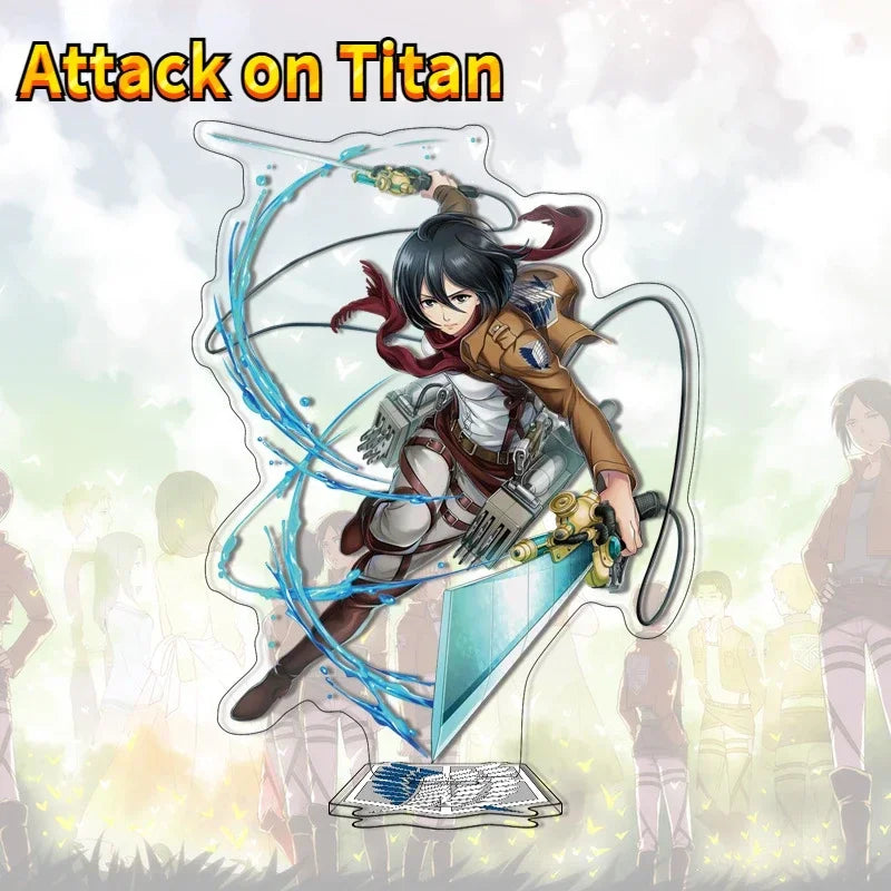 Attack On Titan Acrylic Stand Models Anime Figure Desk Decorative Standing Sign Birthday Gifts Collection Ornament