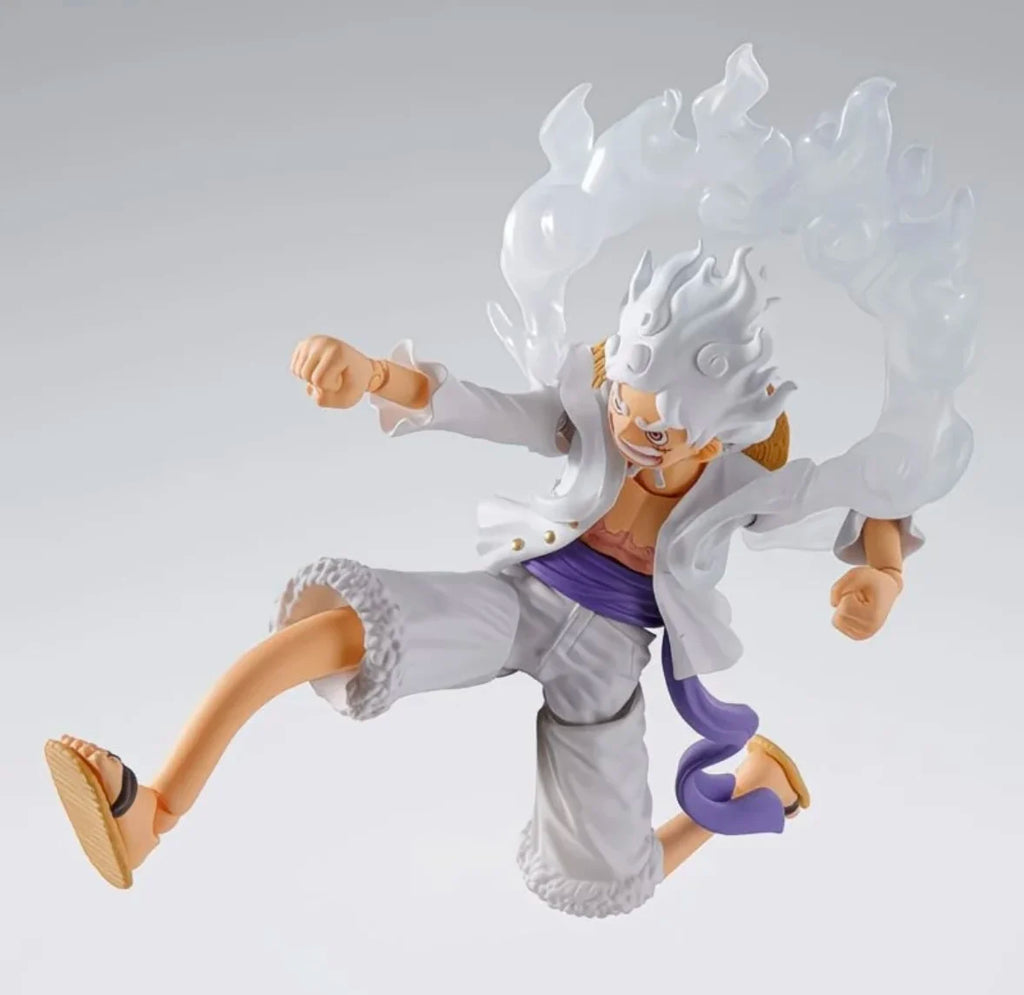 Bandai SHF One Piece Nika Action Figure - Luffy Collectible Model Toy for Boys Birthday Gift Ornament