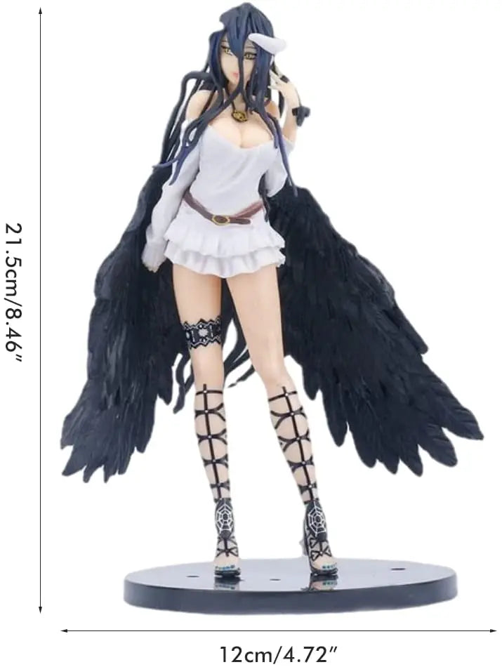 21.5cm Anime Figure Albedo Standing Action Figures Albedo Figurine PVC Model Toys Collection Statue Tabletop Ornament Gift