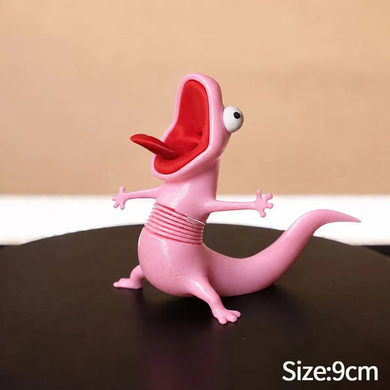 Green Lizard Hoppers Supplies Anime Figure 3D Printed Desktop Ornaments Cartoon 2D Funny Tom Keychain Backpack Pendant Charm 도마뱀