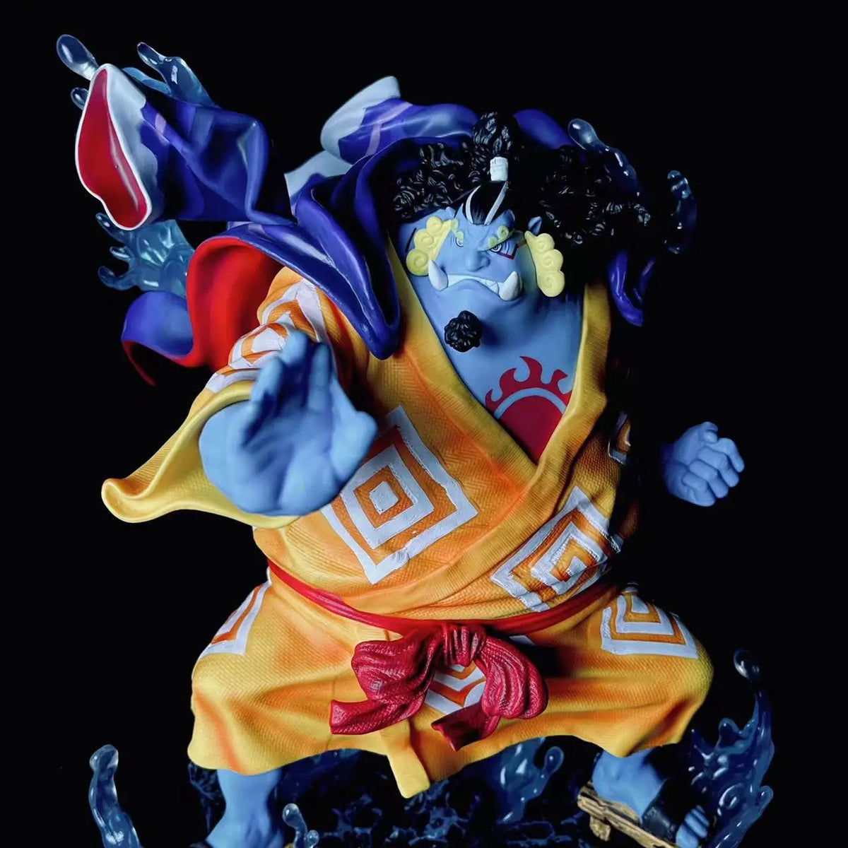 Anime Action Figure Statue Model Collection Desktop Decoration 31cm One Piece Jinbe Attack Posture