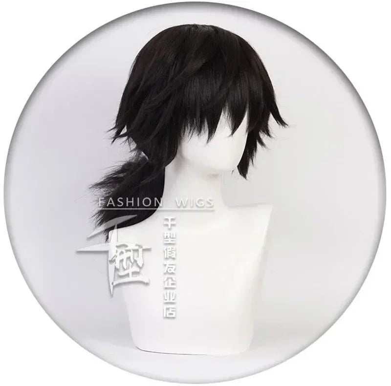 Cosplay Wig Tomioka Giyuu Kamado Nezuko Short Golden Hair Kochou Bu Livraiso
