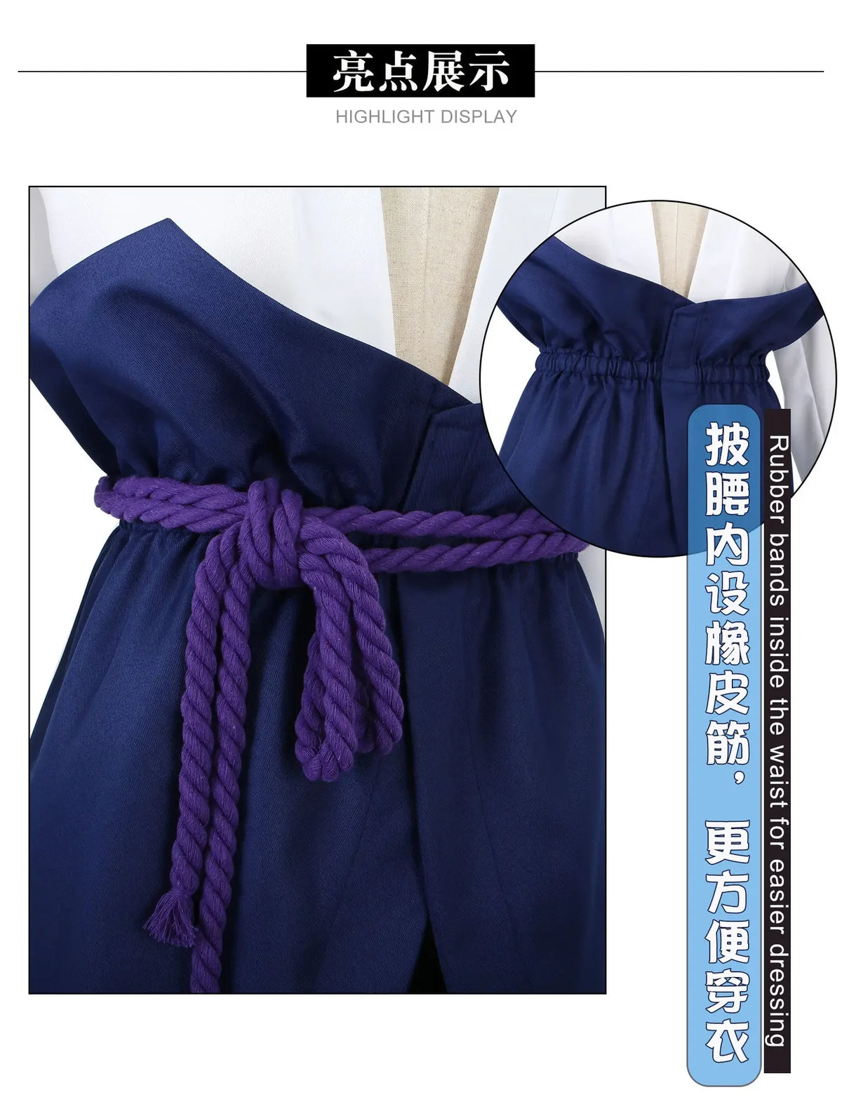 Uchiha Sasuke Cosplay Costume Set - Anime Hokage Shippuden Third Generation Gray Top Suit Wig for Halloween