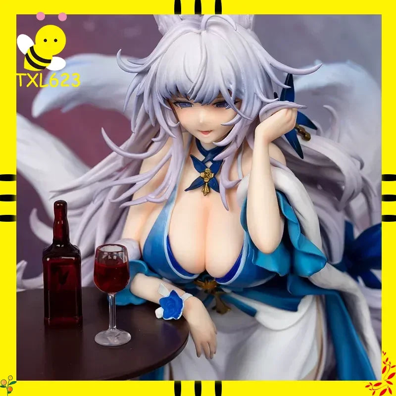 28.5cm Blue Archive Shinano Anime GK Figure, Evening Gown Ver PVC ABS Beautiful Girl Statue Model, Desktop Ornament Collectible