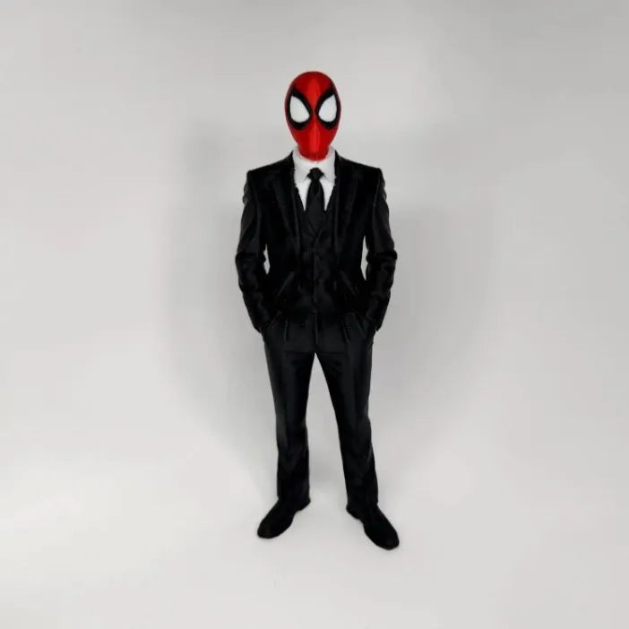 Spider Man Batman Sitting Posture Anime Figure Statue Statue Collection Model Toy Car Desktop Ornament Collect Toy Gift