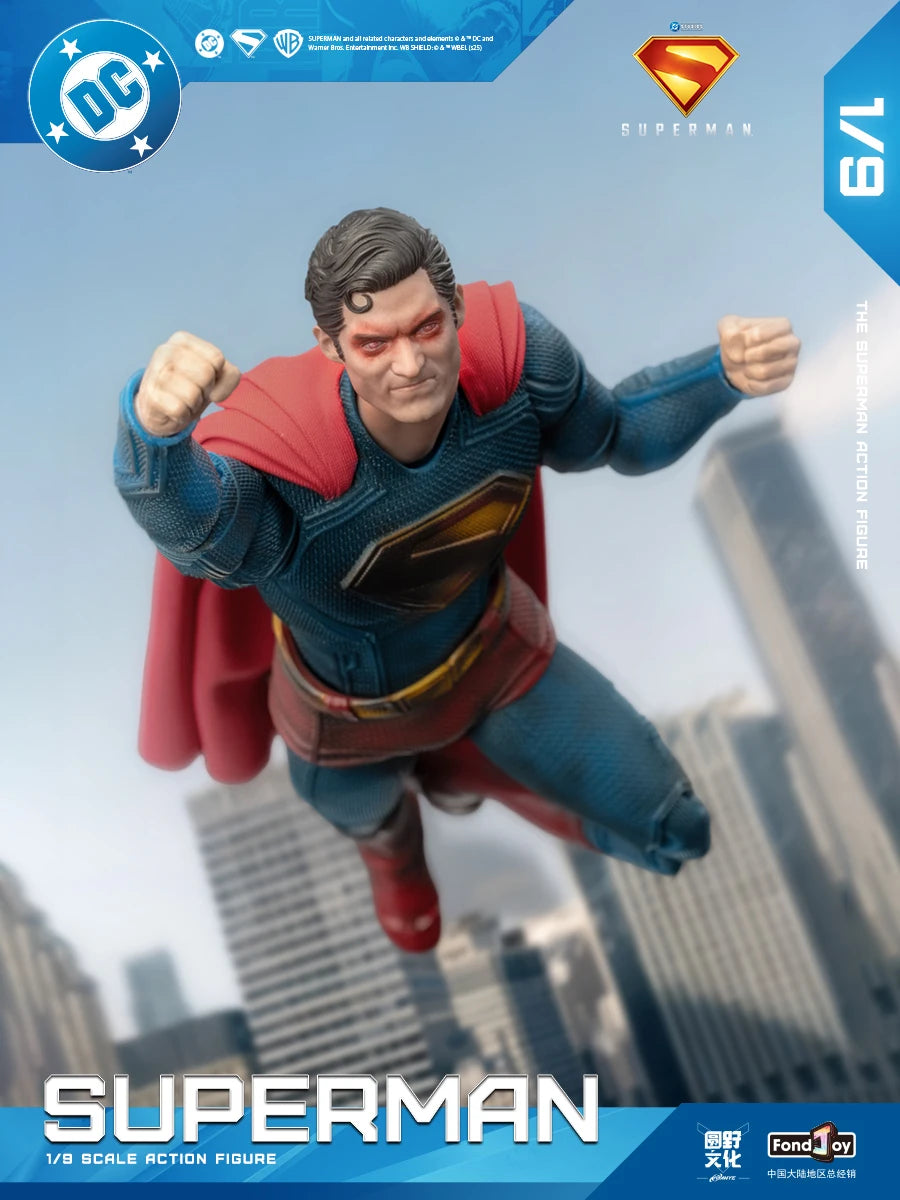 Original Fondjoy David Corenswet Superman Action Figure 1/9 New SupermanFigure PVC Joint Movable Collection Model Toys Gift