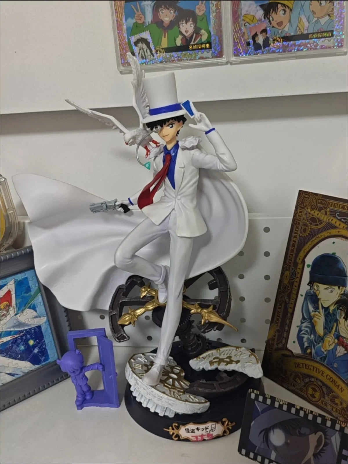 Hot Detective Conan Kaitou Kiddo GK Figure 31cm Anime Figures Action Figurine Statue Model Collection Decoration Toys Boys Gifts