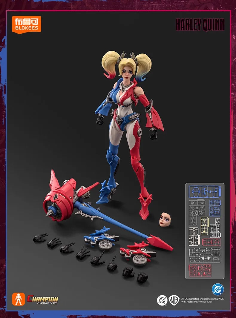 Blokees Heroes Harley Quinn Nightwing Batman Beyond Champion Class Figure Batman Toy Collectible Desktop Assemble Display Gift